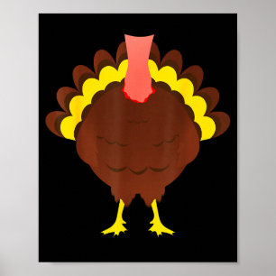 Turkey Shirt Adult Kids Men Women Turkey Costume  Poster