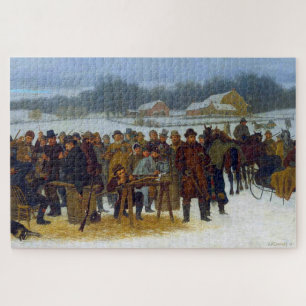 Turkey Shoot John Whetten Ehninger 1879 Jigsaw Puzzle