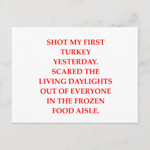 turkey shoot postcard