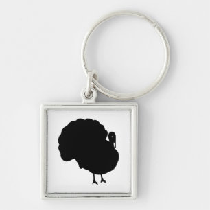 Turkey Silhouette Key Ring