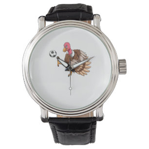Turkey Soccer Thanksgiving Turkey Playing Soccer T Watch