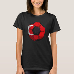 Turkey Soccer Turkey Flag Turkish Boys Mens Kids T-Shirt