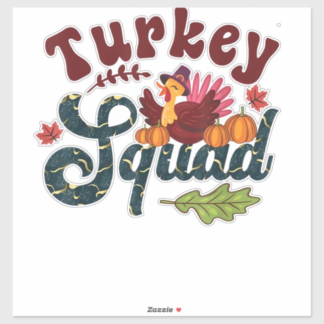 Turkey Squad Funny Thanksgiving Day Run Pilgrim Gi (Sheet)