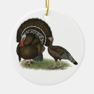 Turkey Standard Bronze Ceramic Ornament