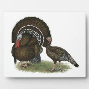 Turkey Standard Bronze Plaque