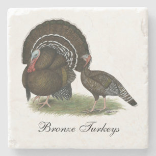 Turkey Standard Bronze Stone Coaster