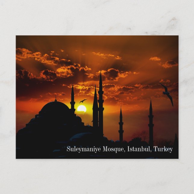 Turkey Suleymaniye Mosque Postcard (Front)