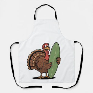 Turkey surfboard Surfing turkey Thanksgiving Sea Apron