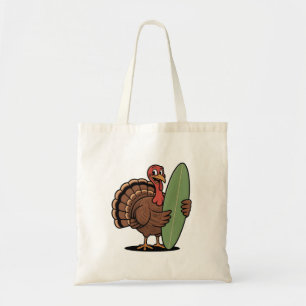 Turkey surfboard Surfing turkey Thanksgiving Sea Tote Bag