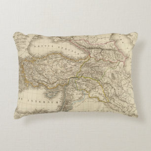 Turkey Syria map Decorative Cushion