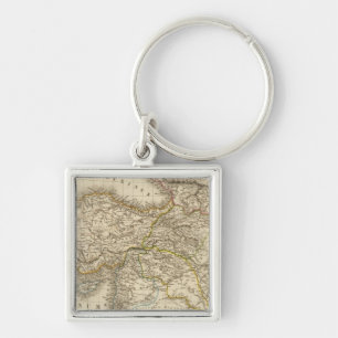 Turkey Syria map Key Ring