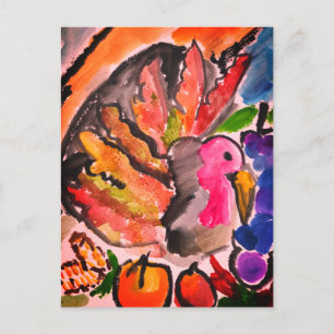 Turkey thank giving  joy postcard