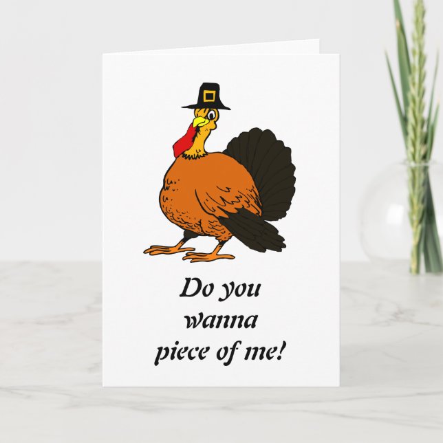 Turkey Thanksgiving Card (Front)