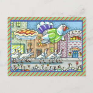 TURKEY THANKSGIVING DAY PARADE, HELIUM BALLOONS POSTCARD