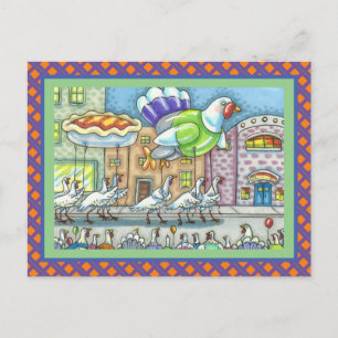 TURKEY THANKSGIVING DAY PARADE, HELIUM BALLOONS POSTCARD