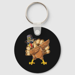 Turkey Thanksgiving Day Pilgrim Boys Girls Funny D Key Ring