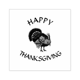 Turkey Thanksgiving Design Art Stamp
