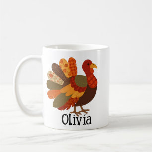 Turkey Thanksgiving Farmhouse Autumn Gift Cup