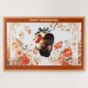 Turkey Thanksgiving Wishes Jigsaw Puzzle
