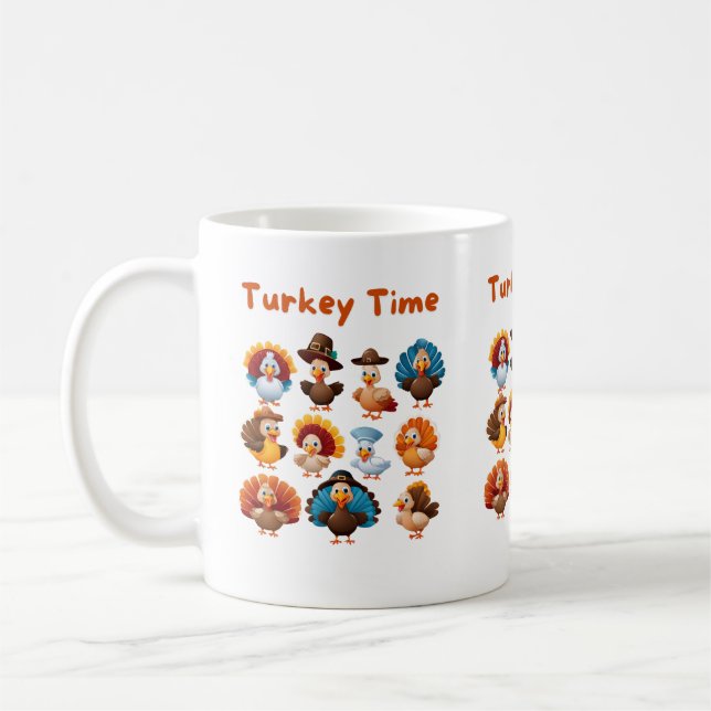 Turkey Time Coffee Mug (Left)