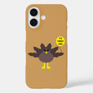 Turkey Time Thanksgiving iPhone 16 Case