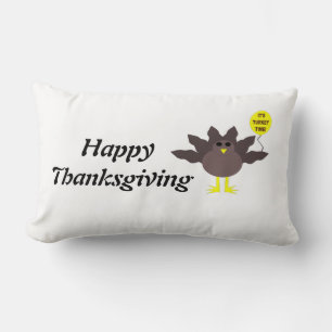 Turkey Time Thanksgiving Customisable Pillow