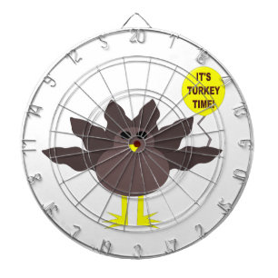 Turkey Time Thanksgiving Dart Board