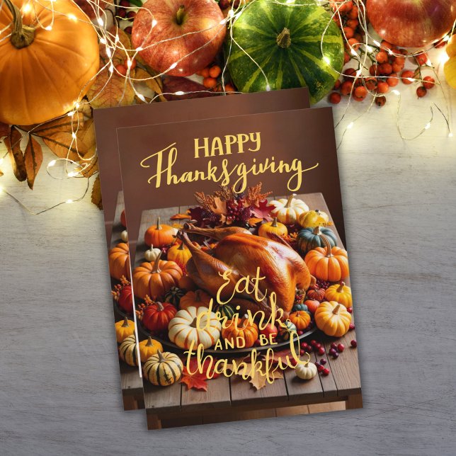 Turkey time:  Thanksgiving  Holiday Card (Thanksgiving warmth, food and family, heartfelt wishes, Thanksgiving traditions, full hearts, cozy )