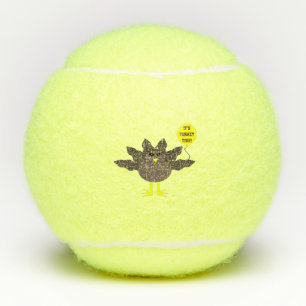 Turkey Time Thanksgiving Tennis Balls