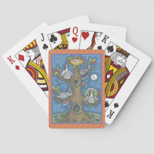 TURKEY TREE, THANKSGIVING GOBBLER PLAYING CARDS
