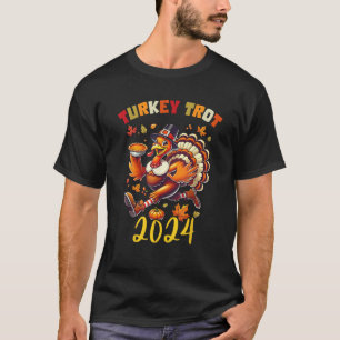 Turkey Trot 2024 Thanksgiving Run Squad Family Mat T-Shirt