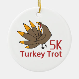TURKEY TROT CERAMIC TREE DECORATION