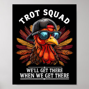 Turkey Trot Gear Thanksgiving Funny Running Costum Poster