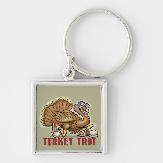 Turkey Trot Key Ring (Front)