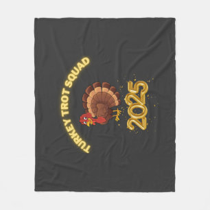 Turkey Trot Squad 2025 Fleece Blanket