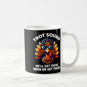 Turkey Trot Squad Funny Thanksgiving Running Costu Coffee Mug