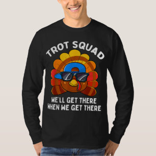 Turkey Trot Squad Funny Thanksgiving Running Costu T-Shirt