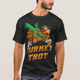 Turkey Trot Squad Funny Thanksgiving Running T-Shirt