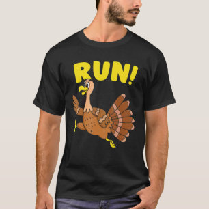Turkey Trot Squad Runner Thanksgiving Pilgrim Cos T-Shirt