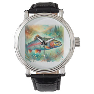 Turkey Trout 131024AREF119 - Watercolor Watch