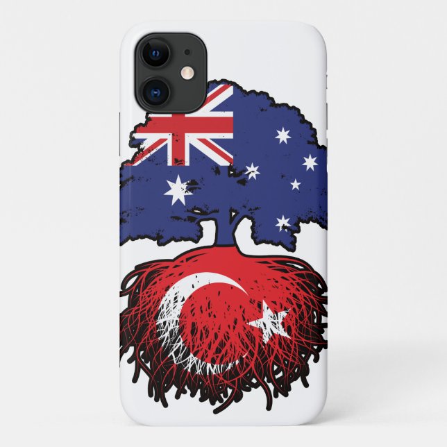 Turkey Turkish Australian Australia Tree Roots Case-Mate iPhone Case (Back)