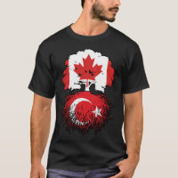 Turkey Turkish Canadian Canada Tree Roots Flag