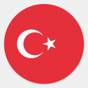 Turkey – Turkish Flag Classic Round Sticker