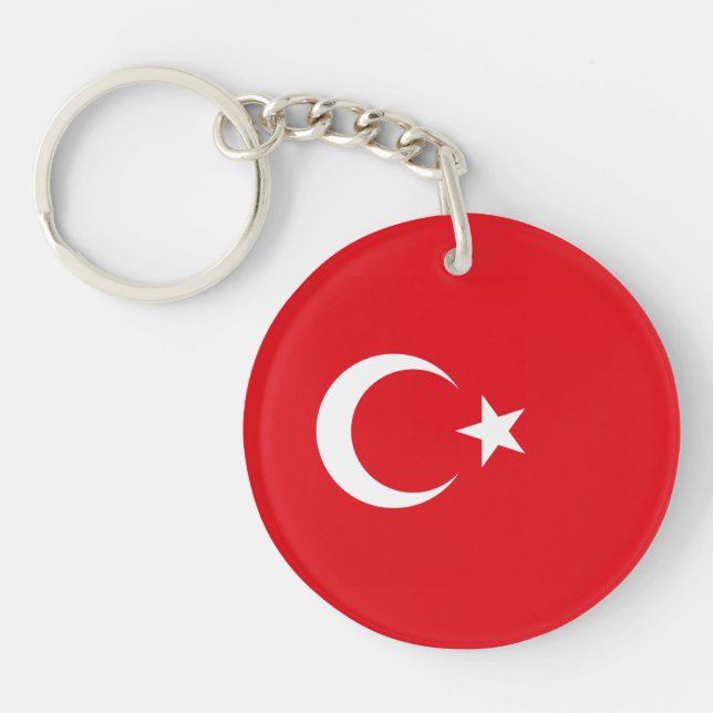 Turkey – Turkish Flag Key Ring (Front)