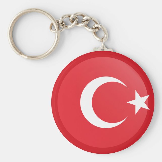 Turkey (Turkish) Flag Key Ring (Front)