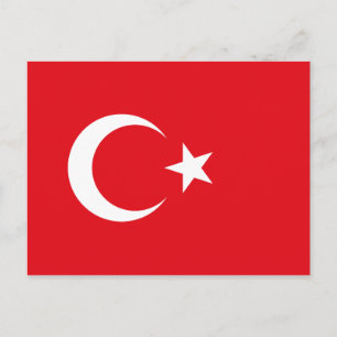 Turkey (Turkish) Flag Postcard