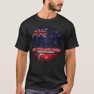 Turkey Turkish New Zealander New Zealand Tree Root T-Shirt