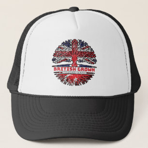 Turkey Turkish Uk United Kingdom British Tree Trucker Hat