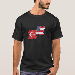 Turkey USA Flag American Turkish T-Shirt