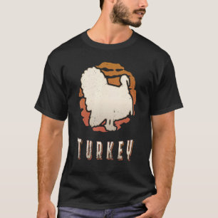 Turkey Vintage Retro Classic Animal Sunset T-Shirt